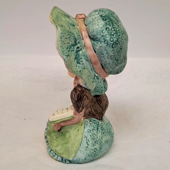 Vintage Chalkware hand-painted bonnet girl coin bank marked Japan - Picture 2 of 7